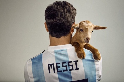 G.O.A.T: Messi The Poses with a Goat as He Covers PAPER Magazine’s First Sport Issue