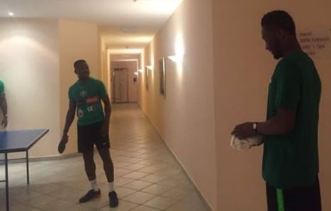 Photos Of Mikel Obi And Onazi Playing Table Tennis Despite Speculated Rift
