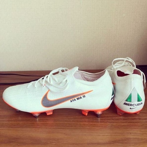 Super Eagles star player, Mikel Obi Shows off World Cup Customized Boots [Photo]