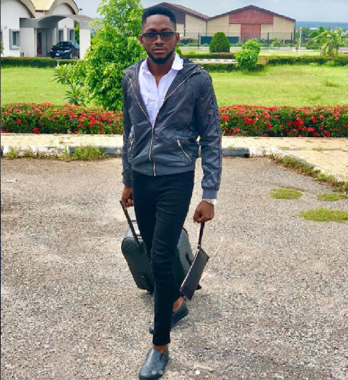 #BBNaija: FLY BOY, Miracle Looks Dapper In New Photos, As He Shows Off His SUV Car