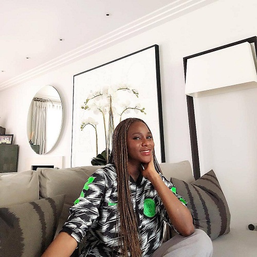 See Adorable Photos Of Your Favourite Celebrities Rocking Nigeria’s World Cup Kit
