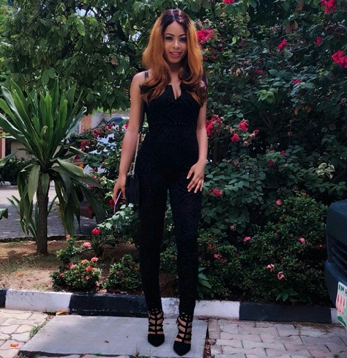 #BBNaija: 2018 BBN Finalist, Nina Slays In A Lovely Black Jumpsuit [Photos]