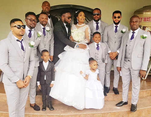 First Photos From Nollywood Producer, Tchidi Chikere And His Wife, Nuella Njubigbo’s White Wedding 