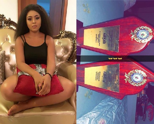Popular Teenage Nollywood Actress Actress, Regina Daniels Bags Two Awards at Igbinedion University
