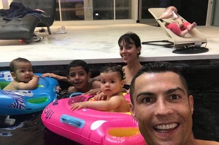 Real Madrid Star, Cristiano Ronaldo Celebrates His Twins ‘Eva And Mateo’ First Birthdays [Photos]