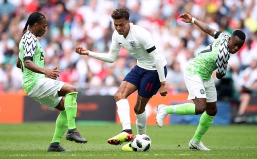 Super Eagles Lost 1-2 To England In World Cup Friendly While Wearing N31k Jersey