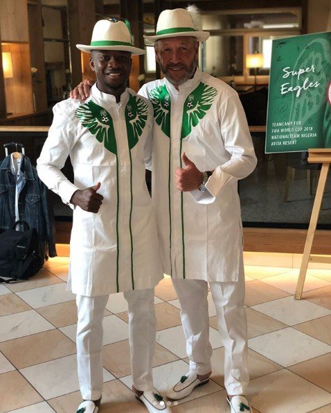 Photos Of Super Eagles Players En Route To Russia Rocking Matching Green And White Regalia