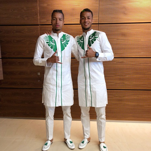 Photos Of Super Eagles Players En Route To Russia Rocking Matching Green And White Regalia