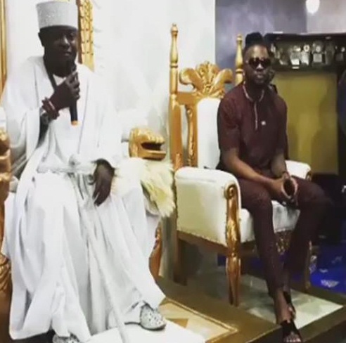#BBNaija: Teddy A Given A Chieftaincy Title In His Hometown Iyere Owo In Ondo State [Video]