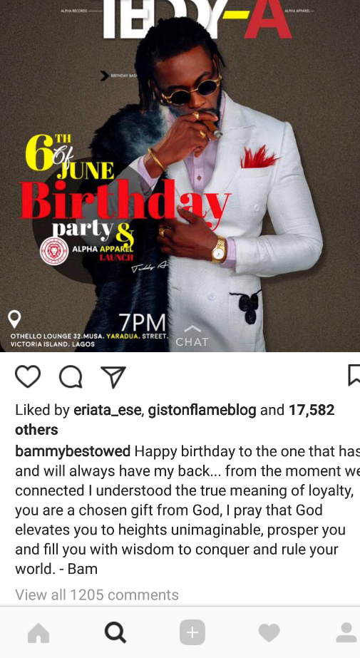 BBNaija: Ex - Reality Star, Teddy A Is A Year Older Today