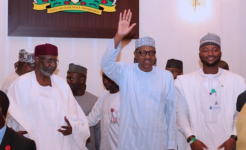 #BBNaija: Finally, Tobi Bakre Meets President Buhari [Photos]