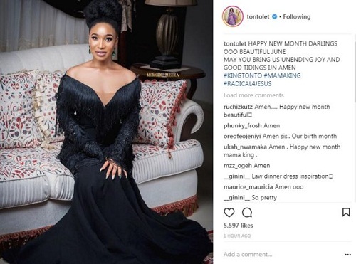 Sweet Mother,Tonto Dikeh, Dresses Her Son, King Andre As A Doctor