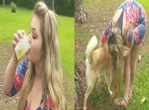 Unbelievable: Meet The Woman Who Drinks Her Own Dog’s Urine To Cure Her Acne [Photos]