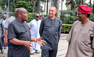 Eye Popping Photos Of Gov Wike And Ben Bruce Hugging Like Lovers [Photos]