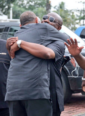 Eye Popping Photos Of Gov Wike And Ben Bruce Hugging Like Lovers [Photos]