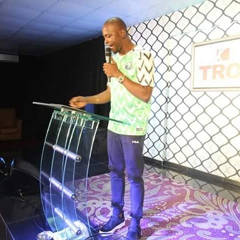 Popular Pastor Spotted Rock N41k Super Eagle's World Cup Jersey In The Pulpit