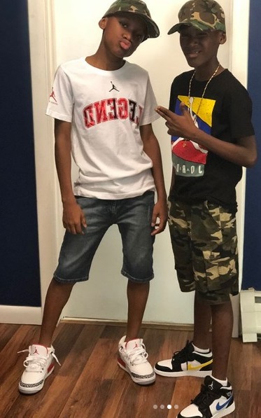 Tuface Idibia's Boys, Nino and Zion, Shares Swagged Up Photos On Instagram Photos]