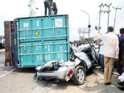 So Sad, Trailer Crushes Father, Two Children to Death in Benue State [Photos]