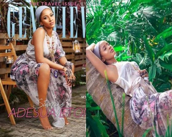 More Adorable Photos of Adesua Etomi from Her Genevieve Magazine Shoot Emerges [Photos]