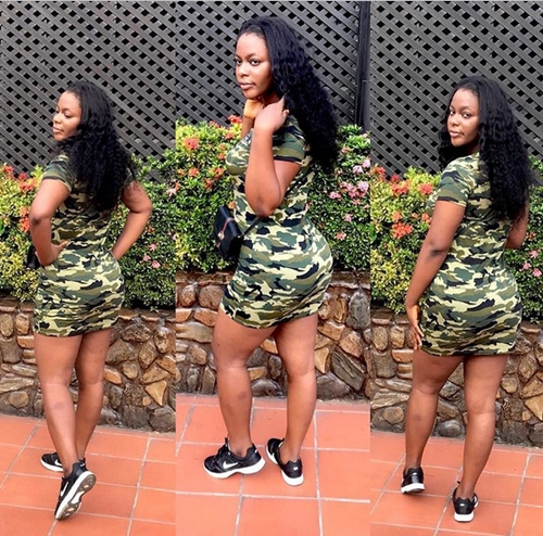 Female Endowed Nigerian Soldier Celebrates Her Birthday in A Special Way [Photos]