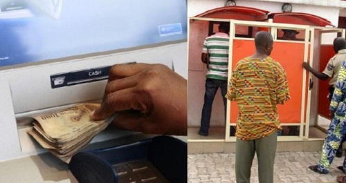 COVID-19 Pandemic: Man Slumps At ATM Gallery In Delta