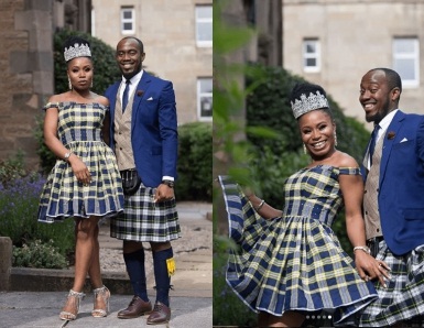 Aww!!!About To Wed Couple Shares Lovely Photos Of A Scottish-Inspired Themed Wedding [Photos]