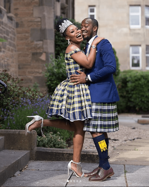 Aww!!!About To Wed Couple Shares Lovely Photos Of A Scottish-Inspired Themed Wedding [Photos]