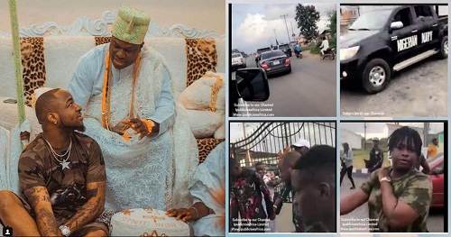 That Moment Davido & His Girlfriend, Chioma assurance Stormed Ooni of Ife’s Palace in a Convoy