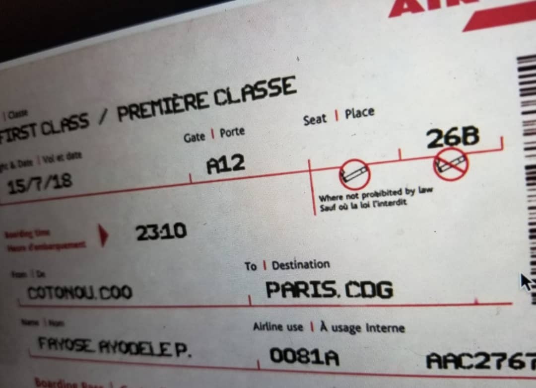 #EkitiDecides: Security agencies reportedly intercept Governor Fayose's first-class ticket to Paris he intended to use today immediately after the election results are announced