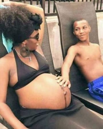 Could This Be Love!! Photos of A 16-Yr-Old Boy and His Pregnant 33-Yr-Old Lover Went Viral