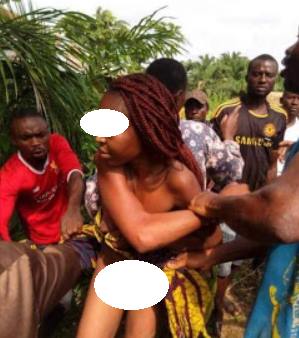 Married Lady And Her Ex Boyfriend Paraded After Being Caught Having Cex In Enugu [Photos]