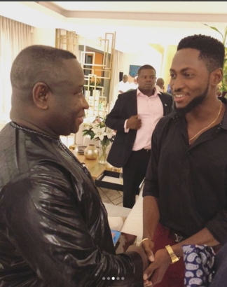 Photos of Miracle Igbokwe As He Meets President of Sierra Leone Julius Maada Bio