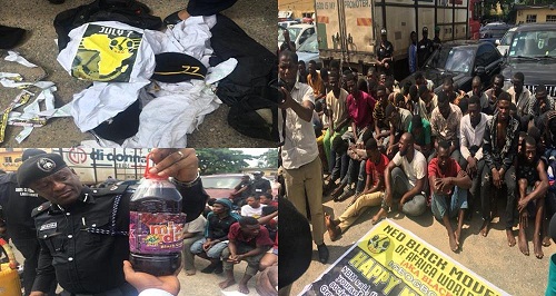 Lagos Police Arrest Cultists during Their Anniversary Celebration [Photos]
