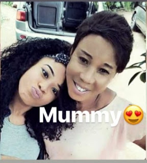 #BBNaija Nina Shows Off Mum After Been Accused Of Bleaching