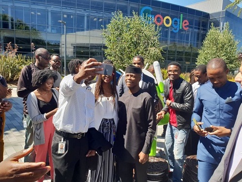 Vp Yemi Osinbajo Visits Google Headquarters In The Us, Received By Google Ceo [Photos]