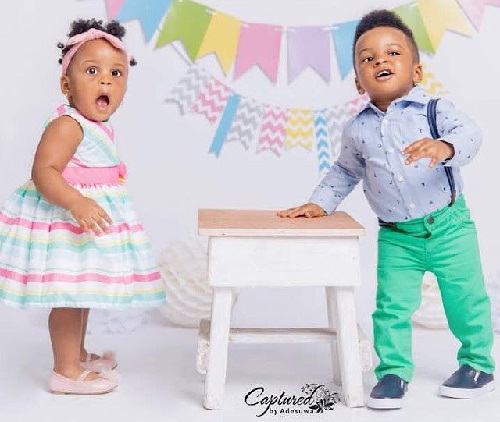 Paul and Anita Okoye Twins Celebrate Their 1st Birthday [Photos]