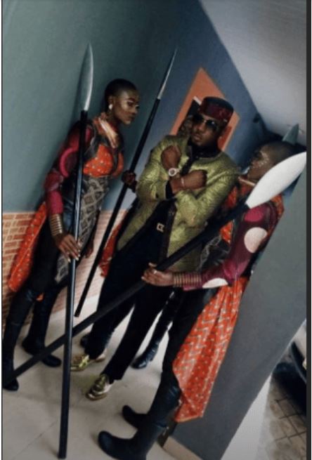 Lagos Socialite and Big Boy, Pretty Mike Storms DJ Consequence’s Wedding With His Wakanda Princesses [Photos]