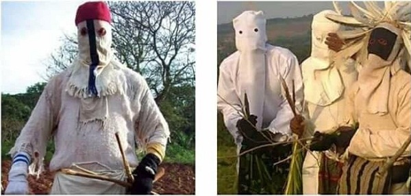 Entire Community Watch As Masquerades in Enugu Beats Two Catholic Priests To Stupor [Photos]