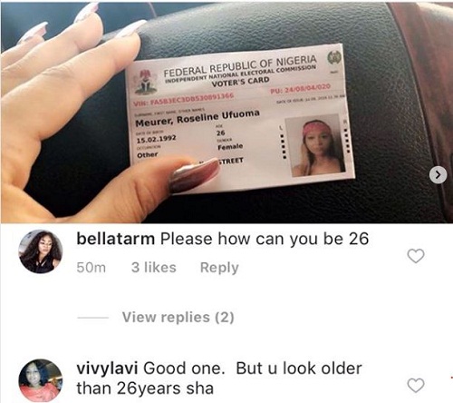 Outrage on Social Media as Actress Rosy Meurer Claims She Is 26 [photos]