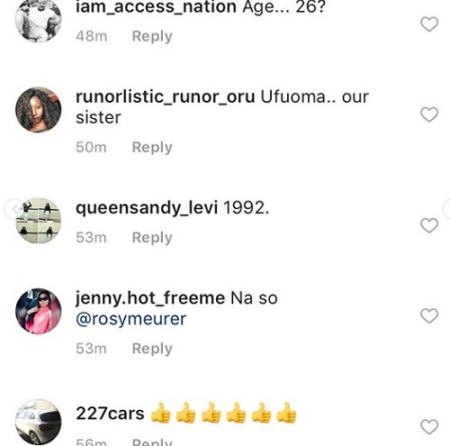 Outrage on Social Media as Actress Rosy Meurer Claims She Is 26 [photos]