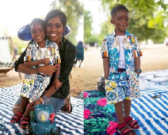 Singer, Tiwa Savage Shares Lovely Photos Of Her Son Jamil As He Turns 3