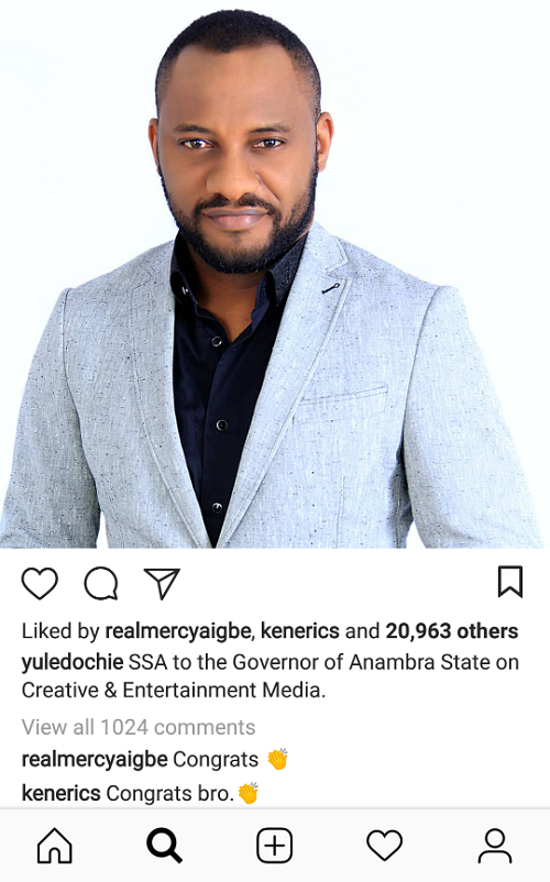 Governor Obiano Appoints Actor Yul Edochie as Senior Special Adviser