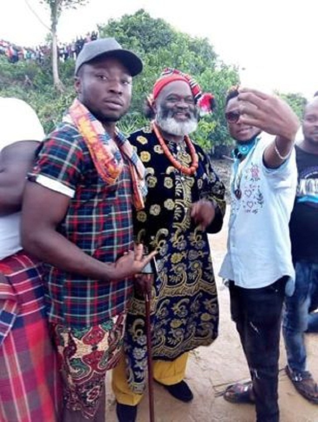Duncan Mighty and Davido Spotted In Rivers State Shooting A Music Video [Photos]
