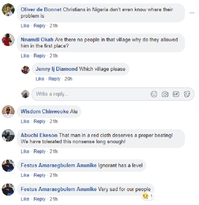 Endless Celebration in Warri as Priest Cuts down Tree Allegedly Hindering People’s Progress [Photo]