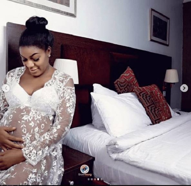 Nollywood Actress, Queen Nwokoye and Husband Welcome Baby Girl [Photos]