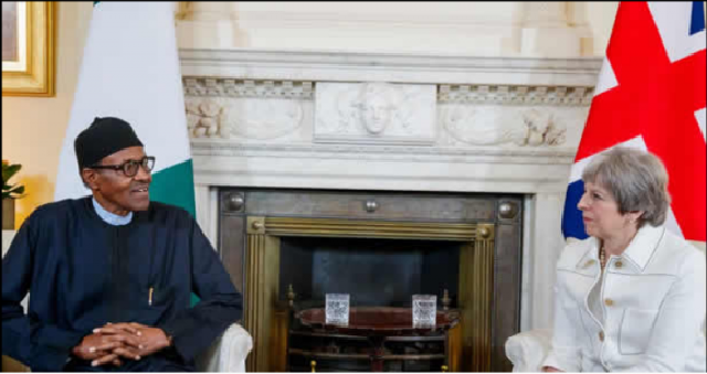 British Prime Minister, Mrs. Theresa May In Aso Rock to Meet Buhari [Photos]