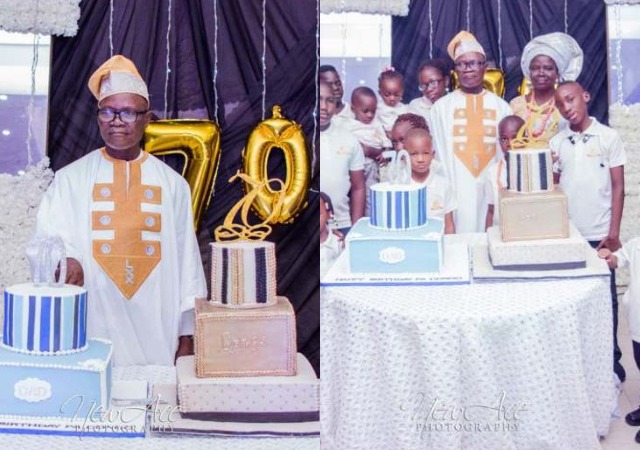 Nigerian Comedian, Ushbebe and His Siblings Celebrate Father’s 70th Birthday In Style [Photos]