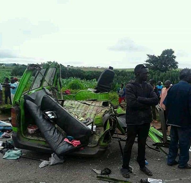 Tears Flows like A River as Dangote Truck Kills 10 Persons after Colliding with Bus on Abuja Road [Photos]