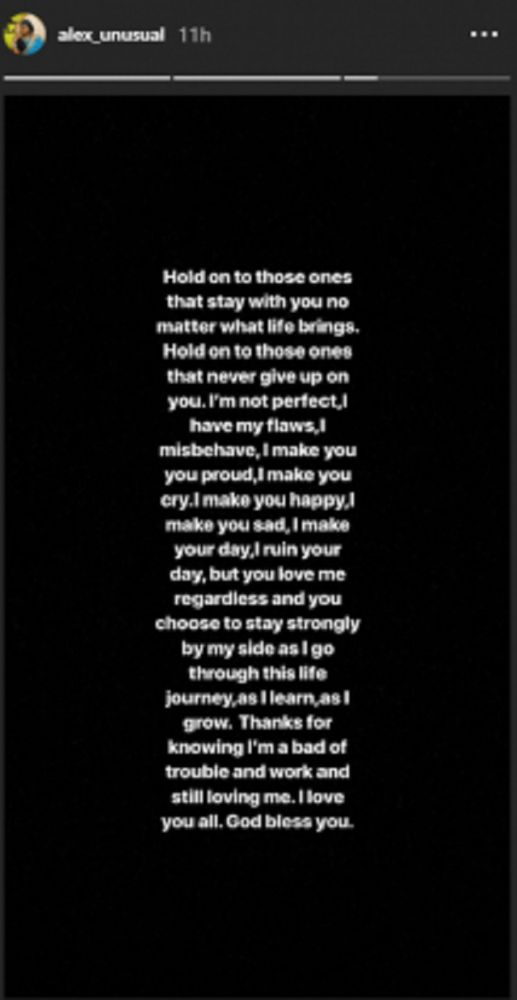 Serious Trouble In The Paradise As Tobi Unfollows Alex On Instagram [See Why]