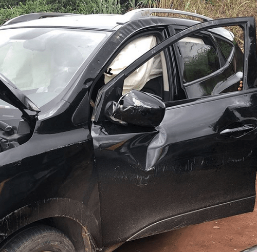Ex-BBNaija House Mate, Anto, Miraculously Survives Car Crash [Photos]